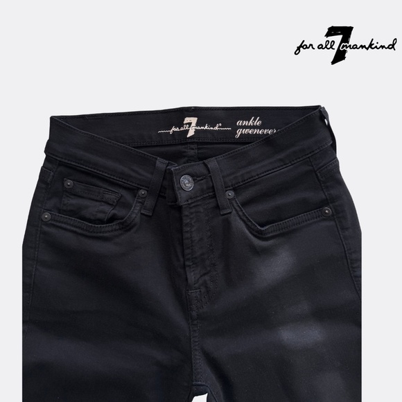 7 For All Mankind Women’s Gwenevere Ankle Skinny Mid Rise Jeans – Size 24 – B - Picture 6 of 8